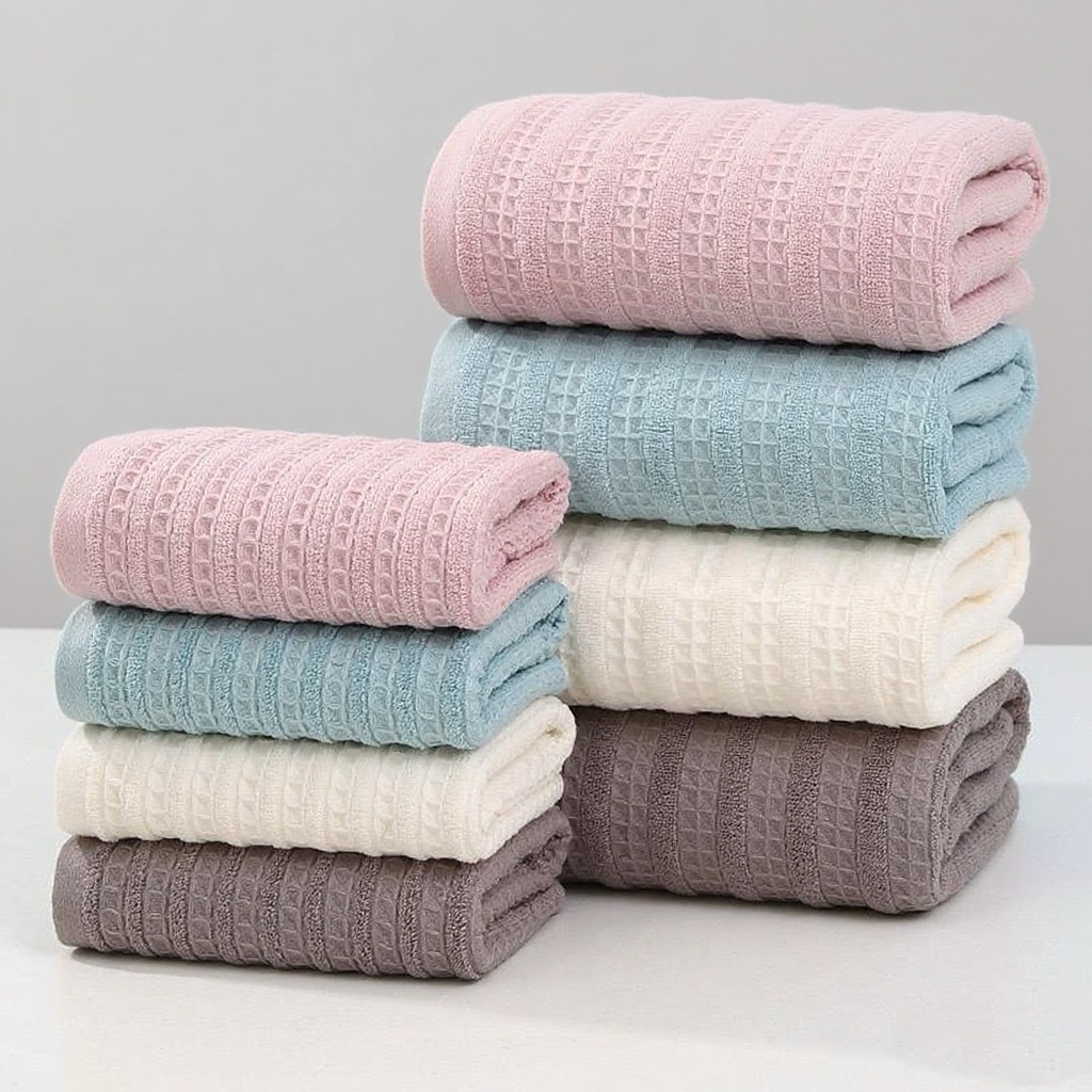 [代购13.0]（1件）纯棉华夫格毛巾【粉色】（towel）