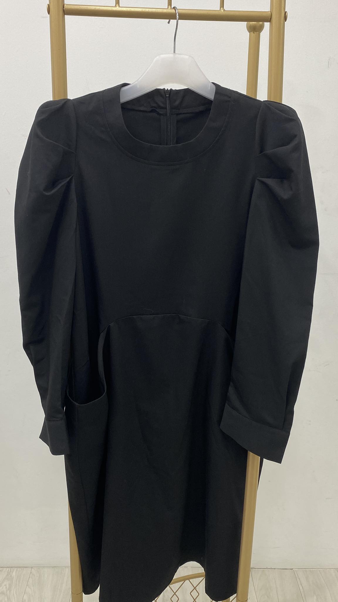 B979圆领长袖连身裙(M)